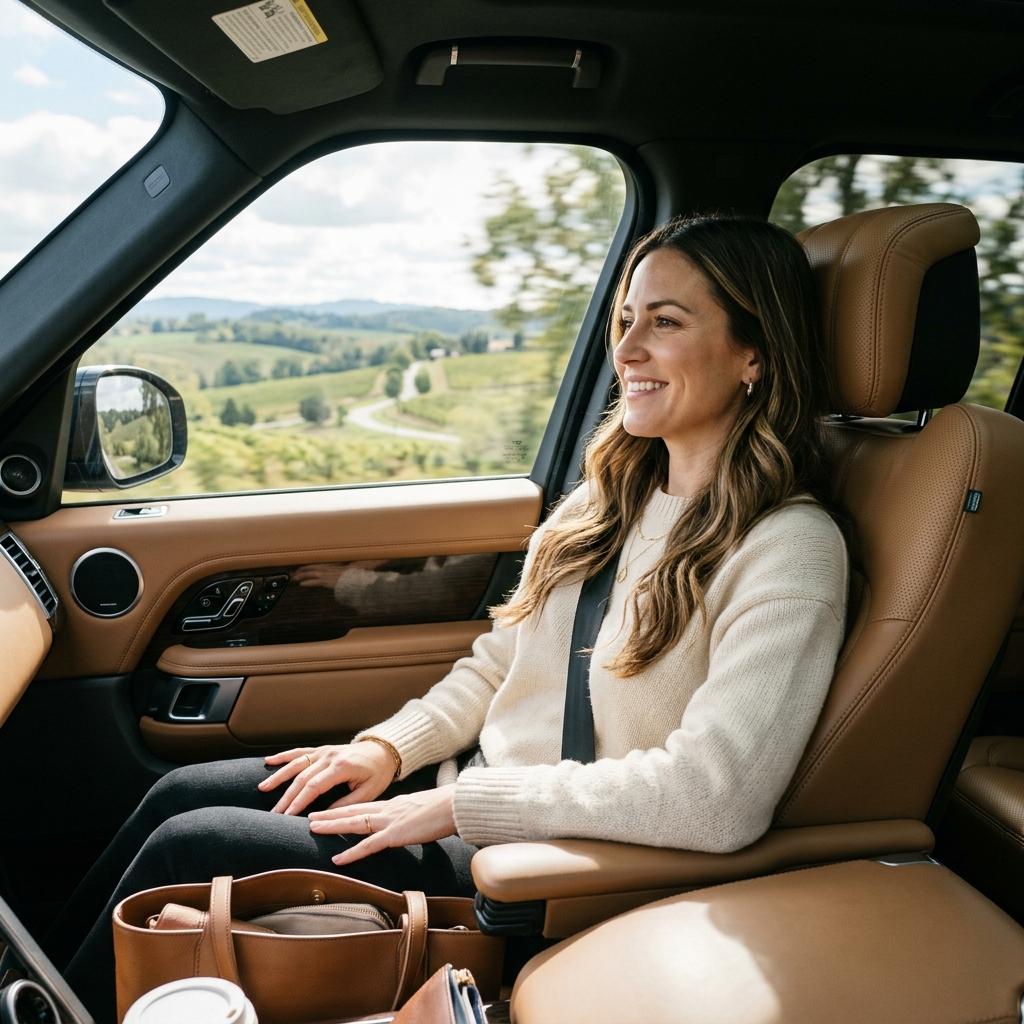 Enjoy the ride - Relaxing comfortably in your car
